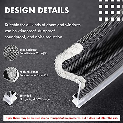 Door Weather Stripping Soundproof Door Seal Strip V-Shaped Q Foam Kerf Weather Stripping