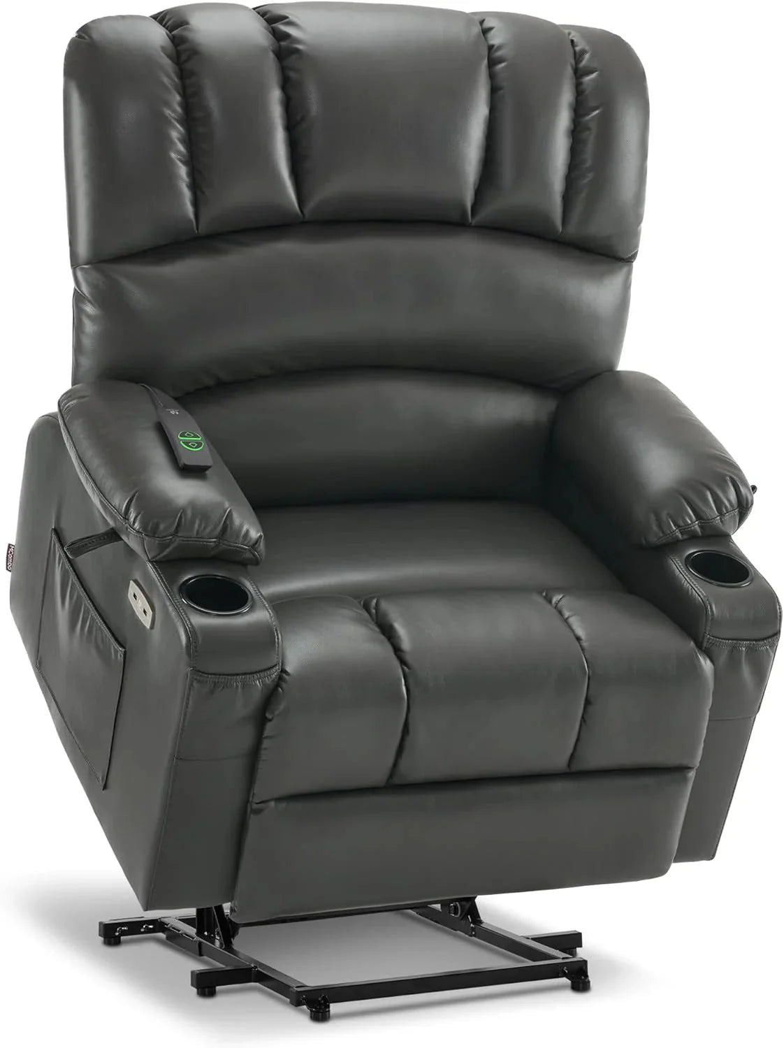 Heated Lift Recliner for Seniors with USB & Cup Holders