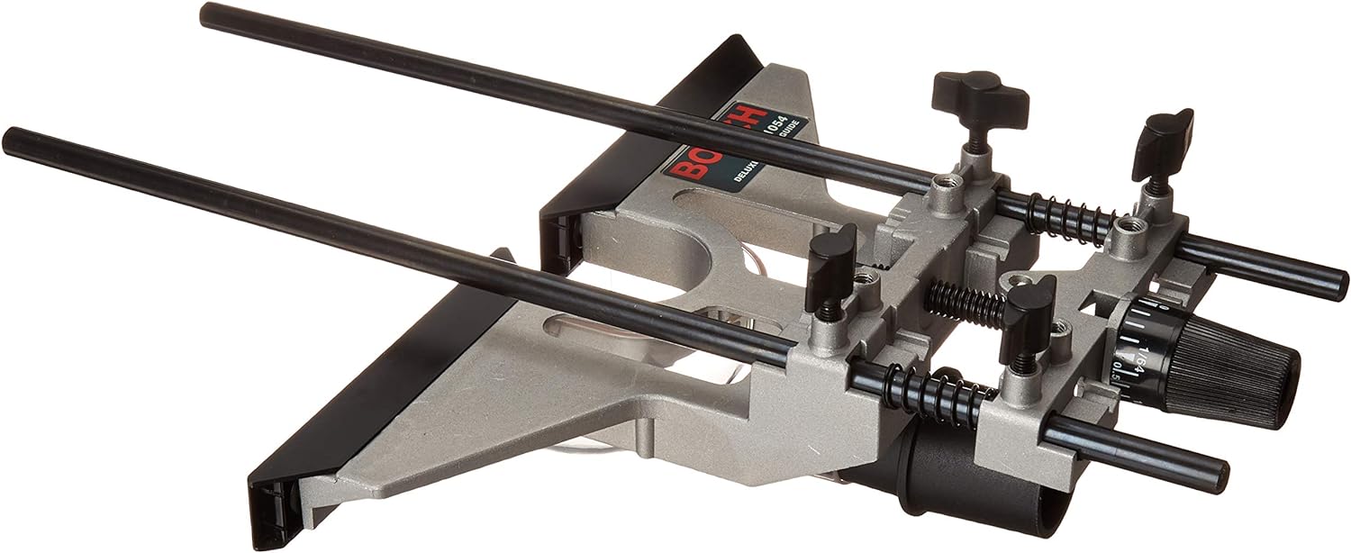 BOSCH 1617EVSPK Wood 12 Amp Router Tool Combo Kit 2.25 Horsepower Plunge Router & Fixed Base with a Variable Speed