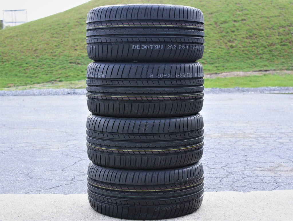 A set of four (four) 255/35R19 ZR 96Y XL full season performance tires fit: 2013 Audi A4 Quattro Premium Plus, 2009-14 Audi A4 base