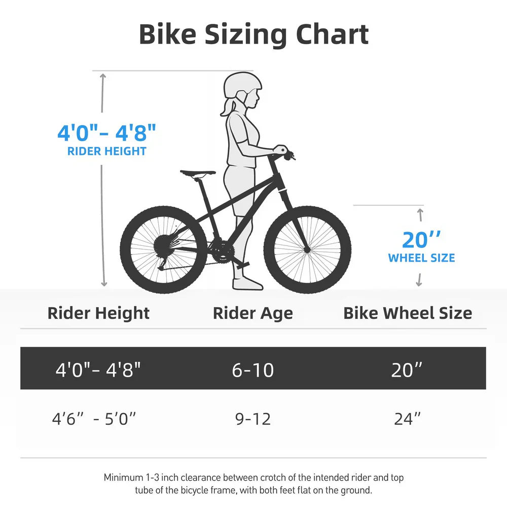 JOYSTAR Lubbock 20 24 Kids Mountain Bike Single Speed Bicycle
