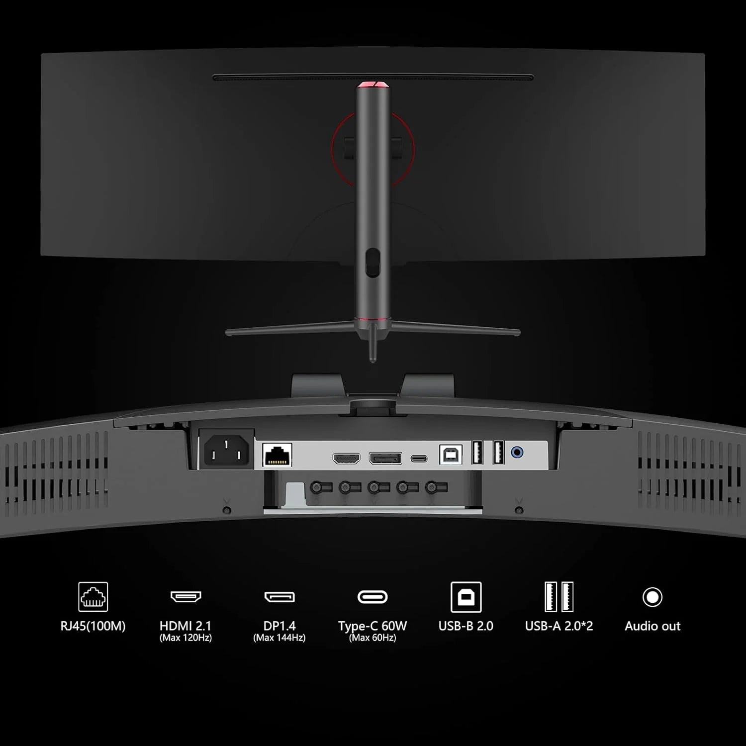 INNOCN 49 Curved Gaming Monitor, 144Hz, HDR400, USB-C, 49C1G