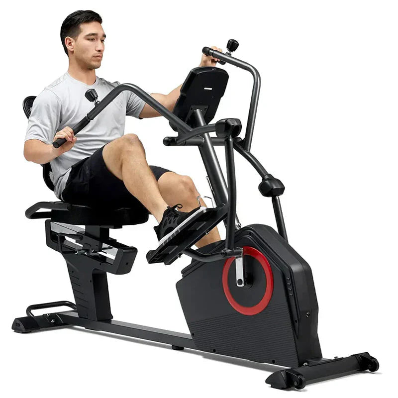 Health & Fitness Smart Recumbent Elliptical Bike with Bluetooth, 16 Resistance Levels, and App ?? SF-RBE4886SMART