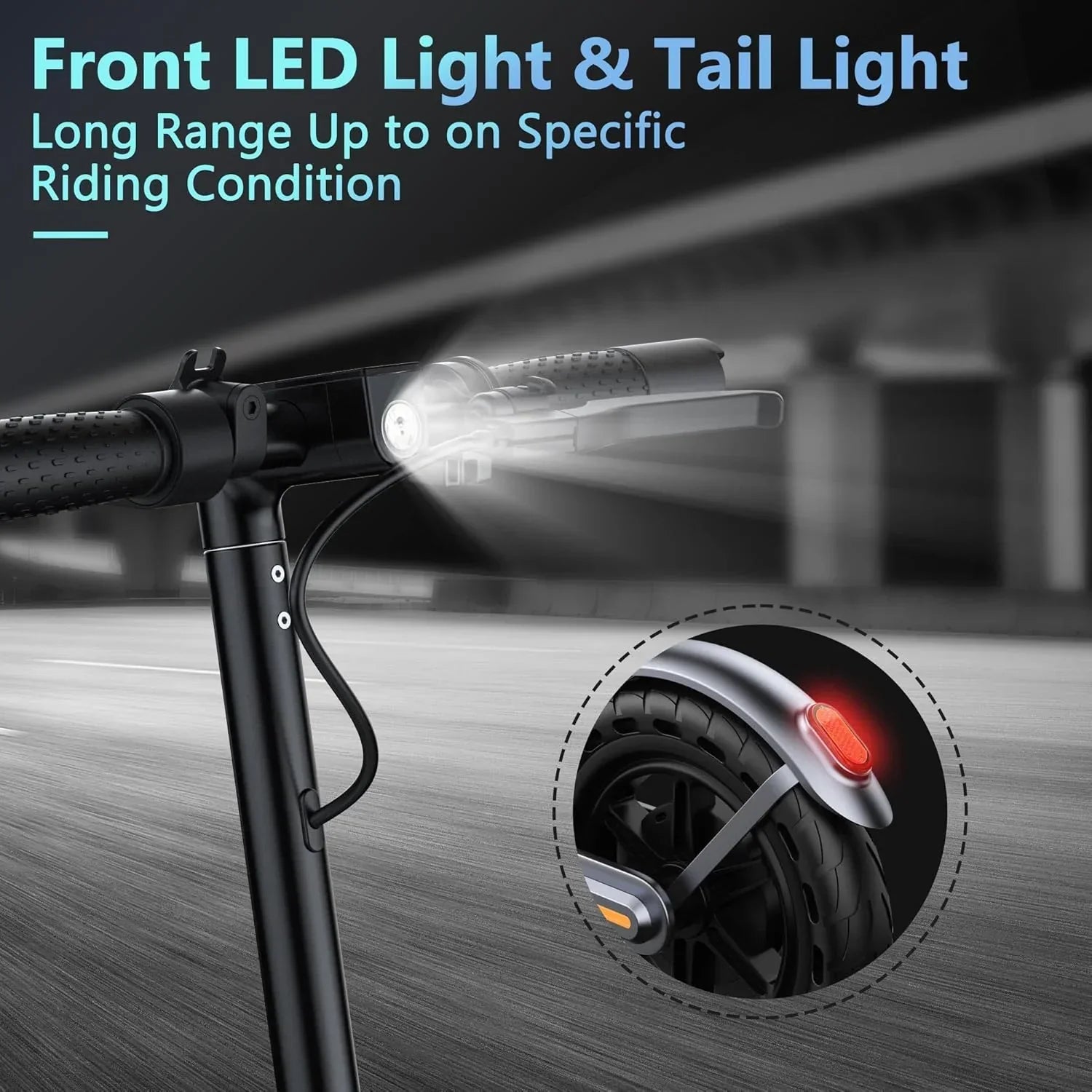 Electric Scooter, 350W/500W Powerful Motor, 8.5/10 Solid Tires, 19/22Mph, 28/21/12 Miles Range,Dual Braking