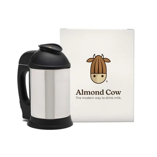 Almond Cow Nut Milk Maker Machine, Plant Based Maker for Homemade Almond, Oat, Cashew Nut Milks & More, Stainless Steel Food Machines, 5 6 Cups Per Batch, 120V: Home & Kitchen