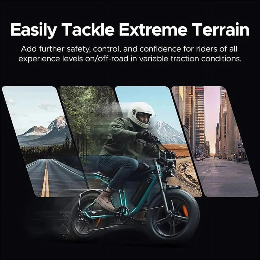 AKEZ Electric Bike for Adults - 1000W 28mph Moped Ebike with 48V 13A Removable Battery, Up to 94 Miles All Terrain Off Road E-Bike with 20*4.0 Fat Tire,Full Suspension,7-Speed UL Certified