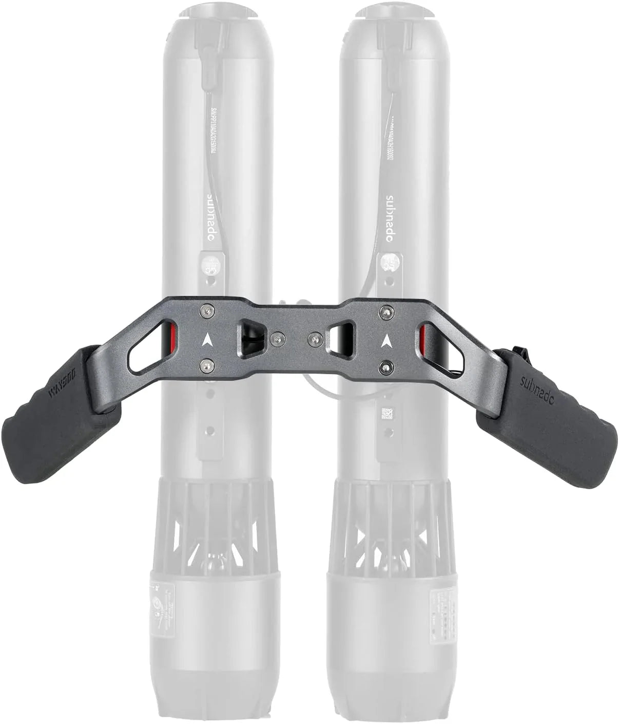 Subnado Twin Engine Handle Bracket+ Subnado Underwater Scooter 2 Packs with 2 handgrips, 2 Arm Mount Kits, 2 Accessories Mount Rings
