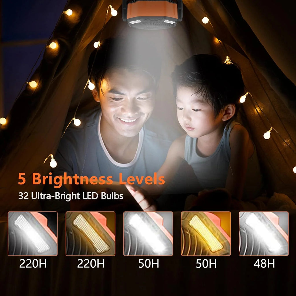 40,000mAh Battery Operated Fan, 13 Remote Camping Fan with LED Auto-Oscillating Rechargeable Fan Powerful Portable Desk Fan for Home, Camping, RV, Courtyard, Picnic, Emergency Power
