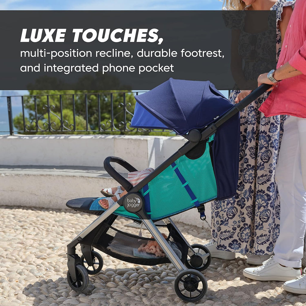 City Tour 2 Ultra-Compact Travel Stroller, Jet, Lightweight, Foldable, Ideal for Traveling