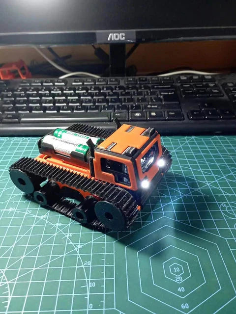 Robot Car Web Control Tank Model Tractor Crawler Balance Car 3D Printing Mount Truck for Arduino Robot ESP32 Wifi Scout Tank