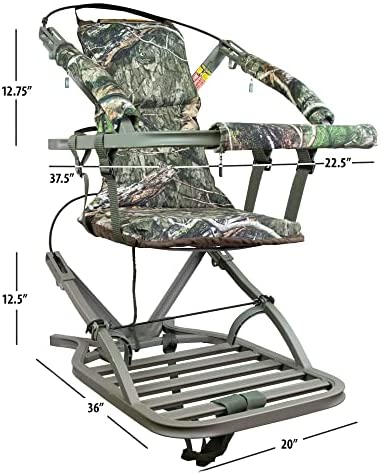 Summit Viper SD Climbing Treestand ?? Lightweight Aluminum, Foam Padded Seat, 300 lbs Capacity, Includes Safety Harness
