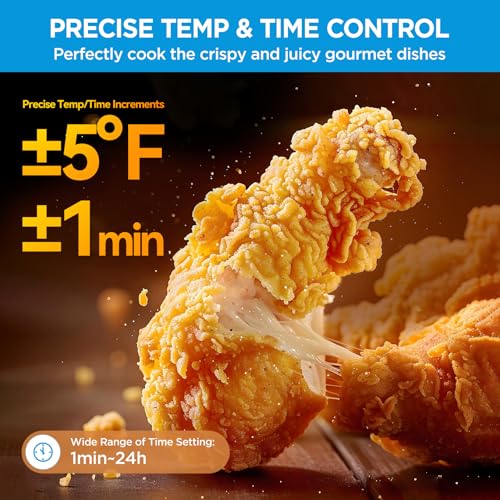 Midea Flexify French Door Toaster Oven Air Fryer Combo, 26.4 QT, Extra Large Air Fryer Countertop Oven 10 in 1 Combo, 25% Faster Cooking and 90% Less Oil, Stainless Steel : Home & Kitchen
