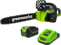 Greenworks 40V 16 Brushless Cordless Chainsaw, 4.0Ah Battery and Charger Included