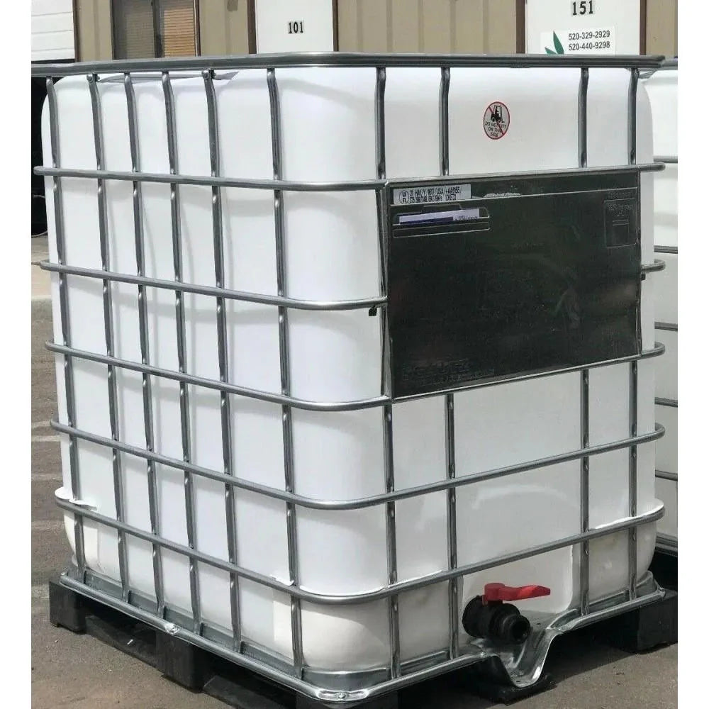 330 Gallon Rainwater Harvesting Container and Food Grade IBC Drinking Water