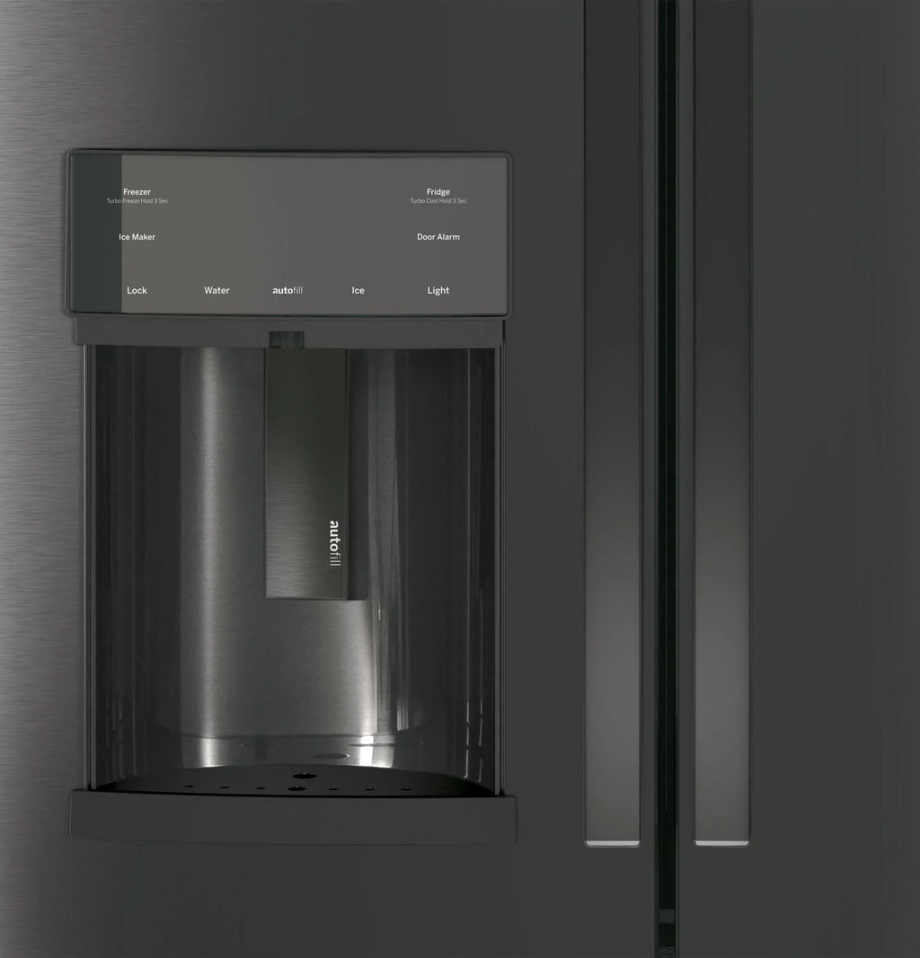 Appliances PFE28KBLTS 36 Inch French Door Refrigerator Black Stainless Steel