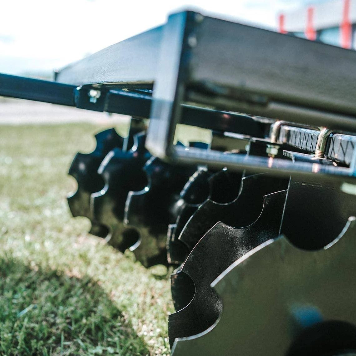2025 Titan Distributors Inc. 4-Ft Notched Disc Harrow Attachment Pull Behind for ATV and UTV 2-in Towball Hitch NO250072