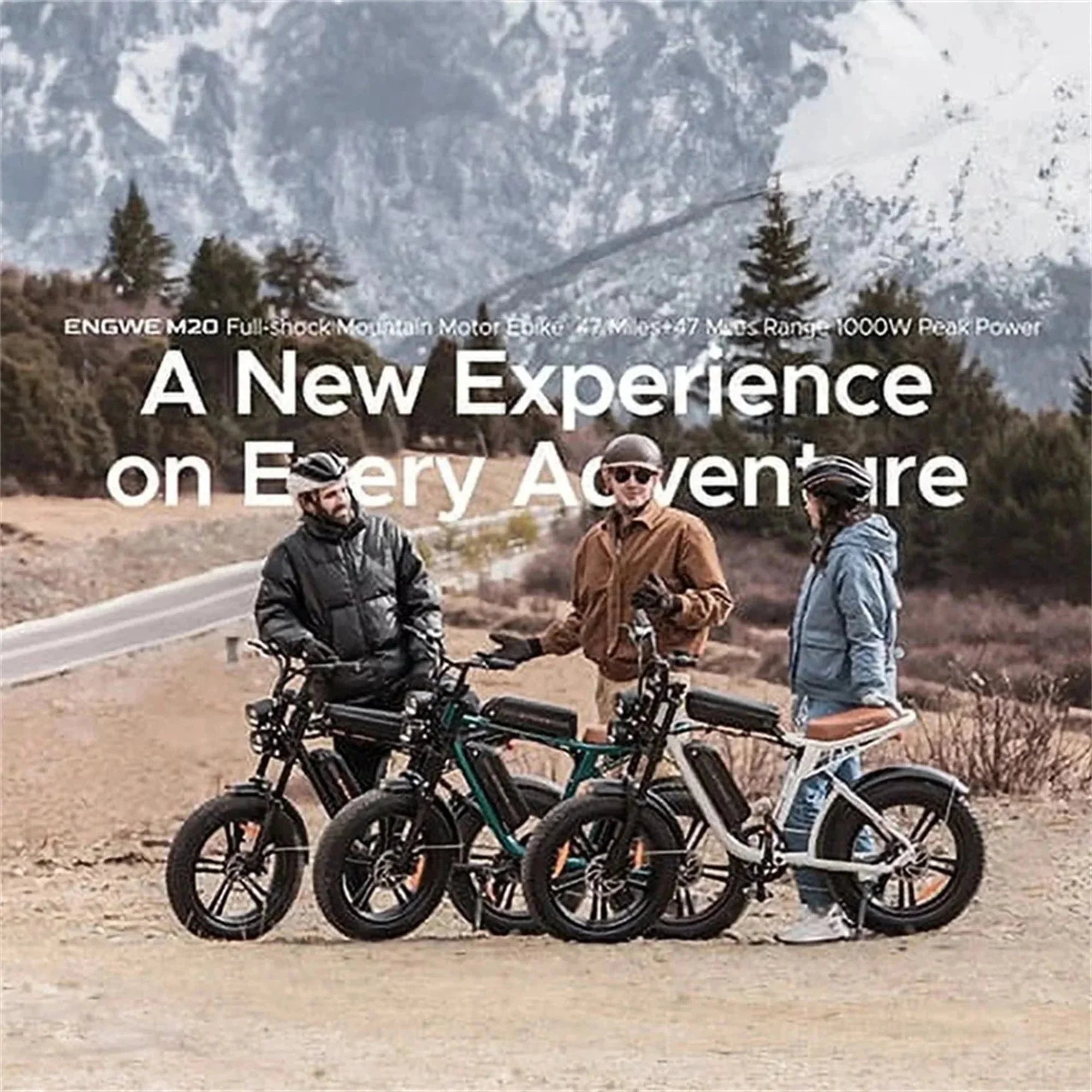 AKEZ Electric Bike for Adults - 1000W 28mph Moped Ebike with 48V 13A Removable Battery, Up to 94 Miles All Terrain Off Road E-Bike with 20*4.0 Fat Tire,Full Suspension,7-Speed UL Certified
