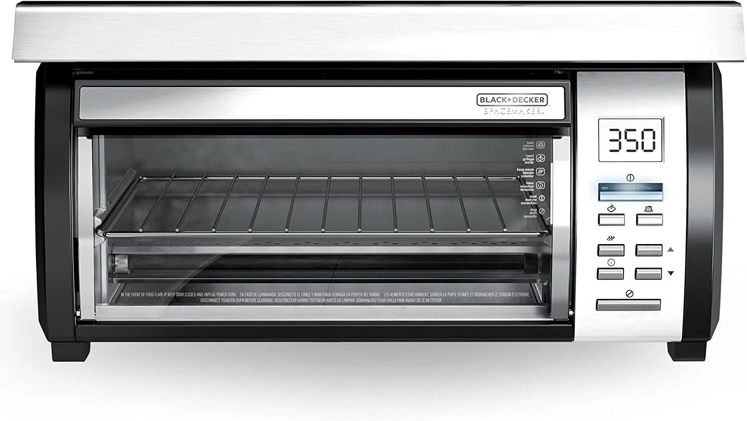 2025 Spacemaker Under-Counter Toaster Oven, Black/Stainless Steel, TROS1000D