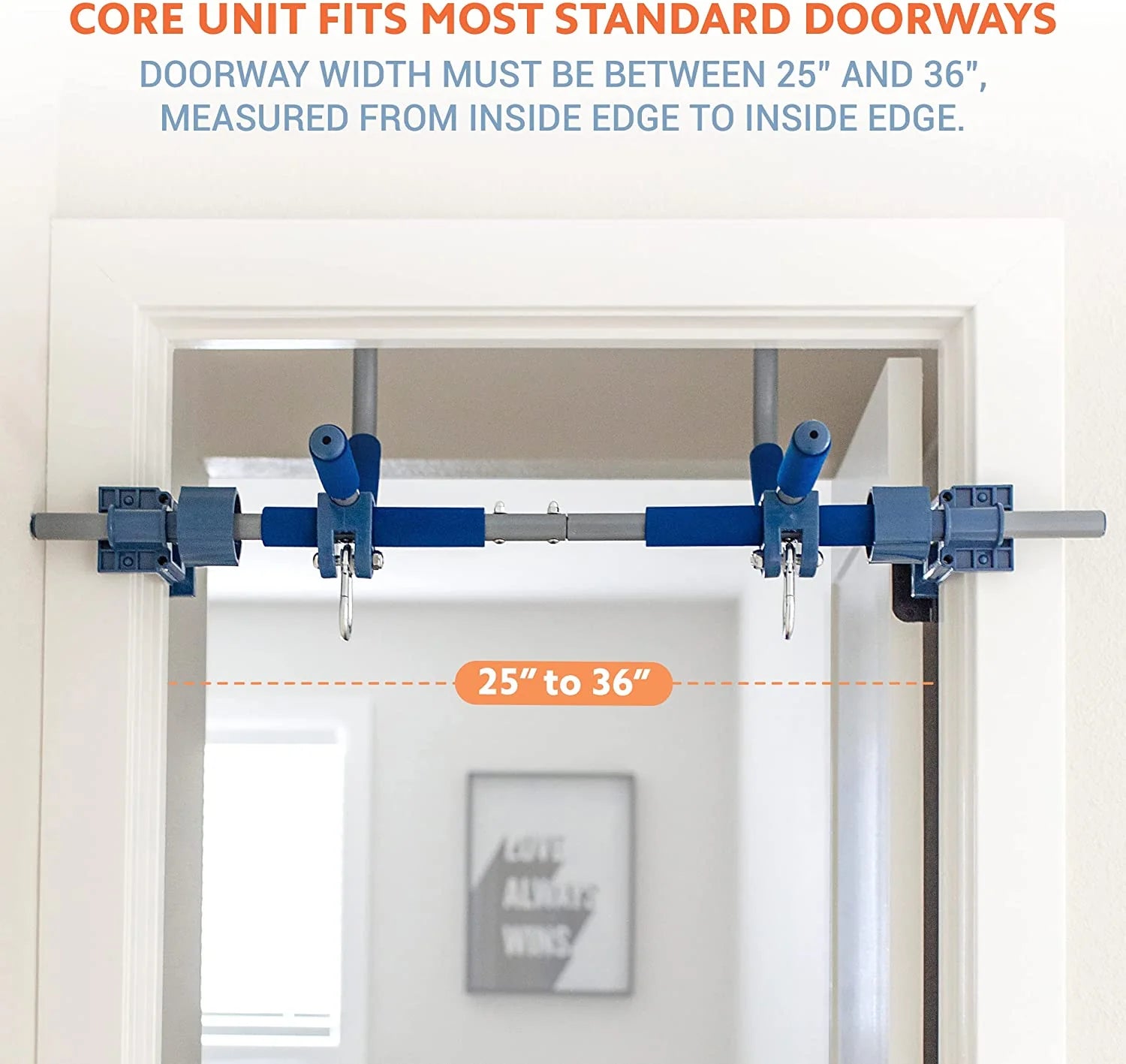 6 Piece Indoor Doorway Gym Set for Kids – Indoor Swing for Kids Includes Kids Swing Chair, Rings, Hanging Trapeze, Ladder, Swinging Rope & Pullup Bar