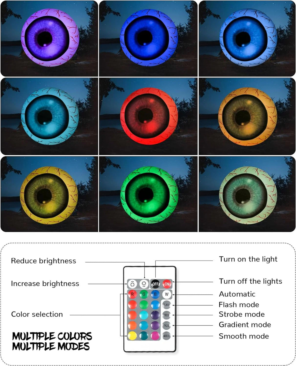 Halloween outdoor large inflatable eyeball decoration