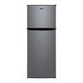 4.6. Cu ft Two Door Mini Refrigerator with Freezer, Stainless Steel
