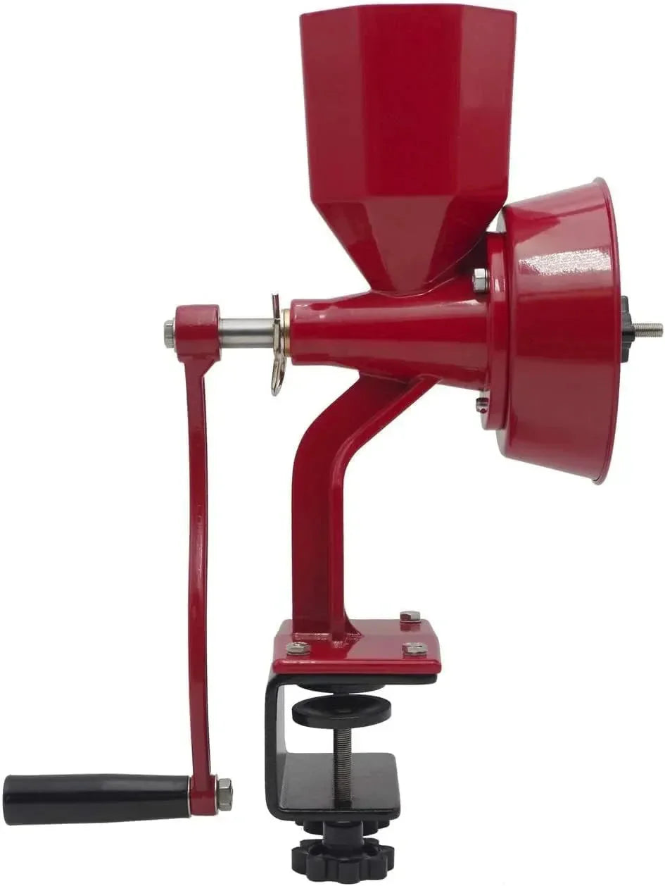 Manual Manual Grain Mill Red Miracle Primary Deluxe Dry and Oily grain Kitchen flour mill, wheat stone mill