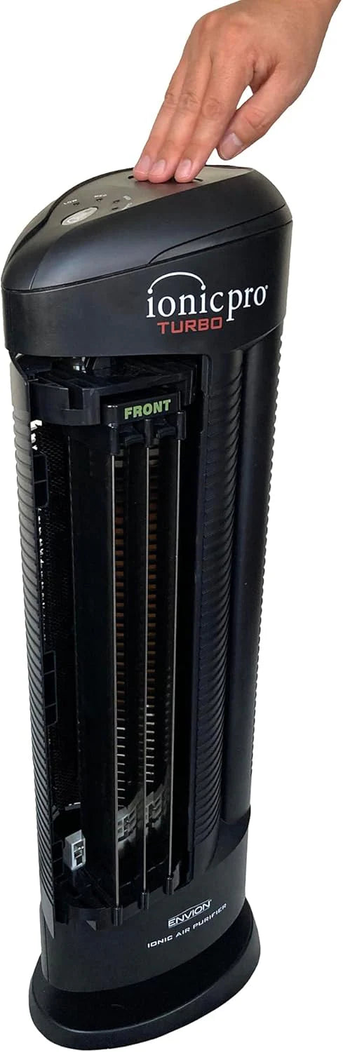 Ionic Pro Turbo TA550 Air Purifier, Filterless, 500 Sq Ft, Black