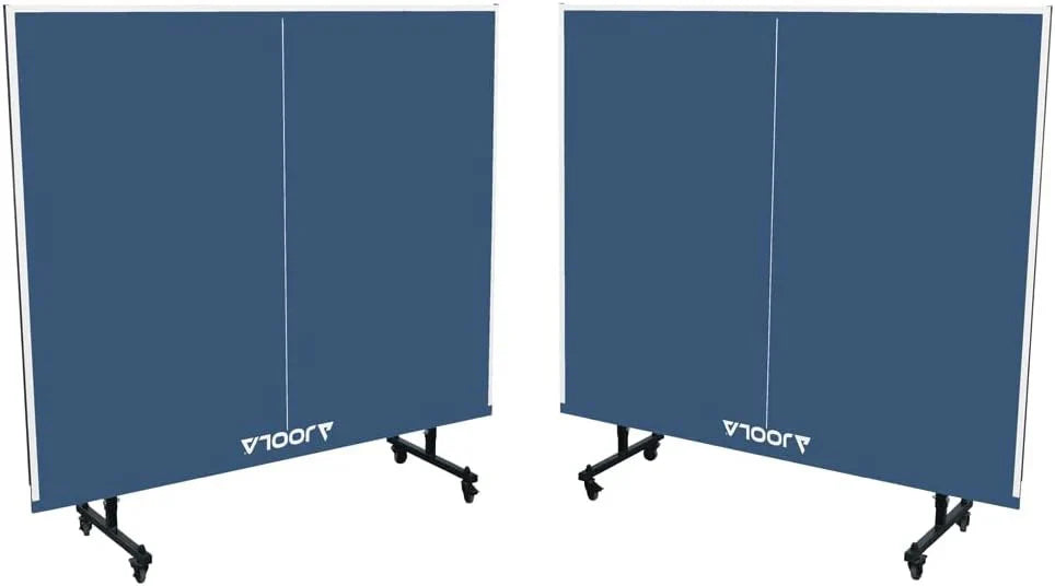 JOOLA Inside Professional MDF Indoor Ping Pong Table with Quick Clamp Table Tennis Net and Post Set - 10 Minute Easy Assembly - Tournament Quality - Foldable with Single Player Playback Mode