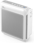 True HEPA Purifier with Air Quality Monitoring, Auto, Timer, Filter Indicator, and Eco Mode, 16.8 x 18.3 x 9.7, White