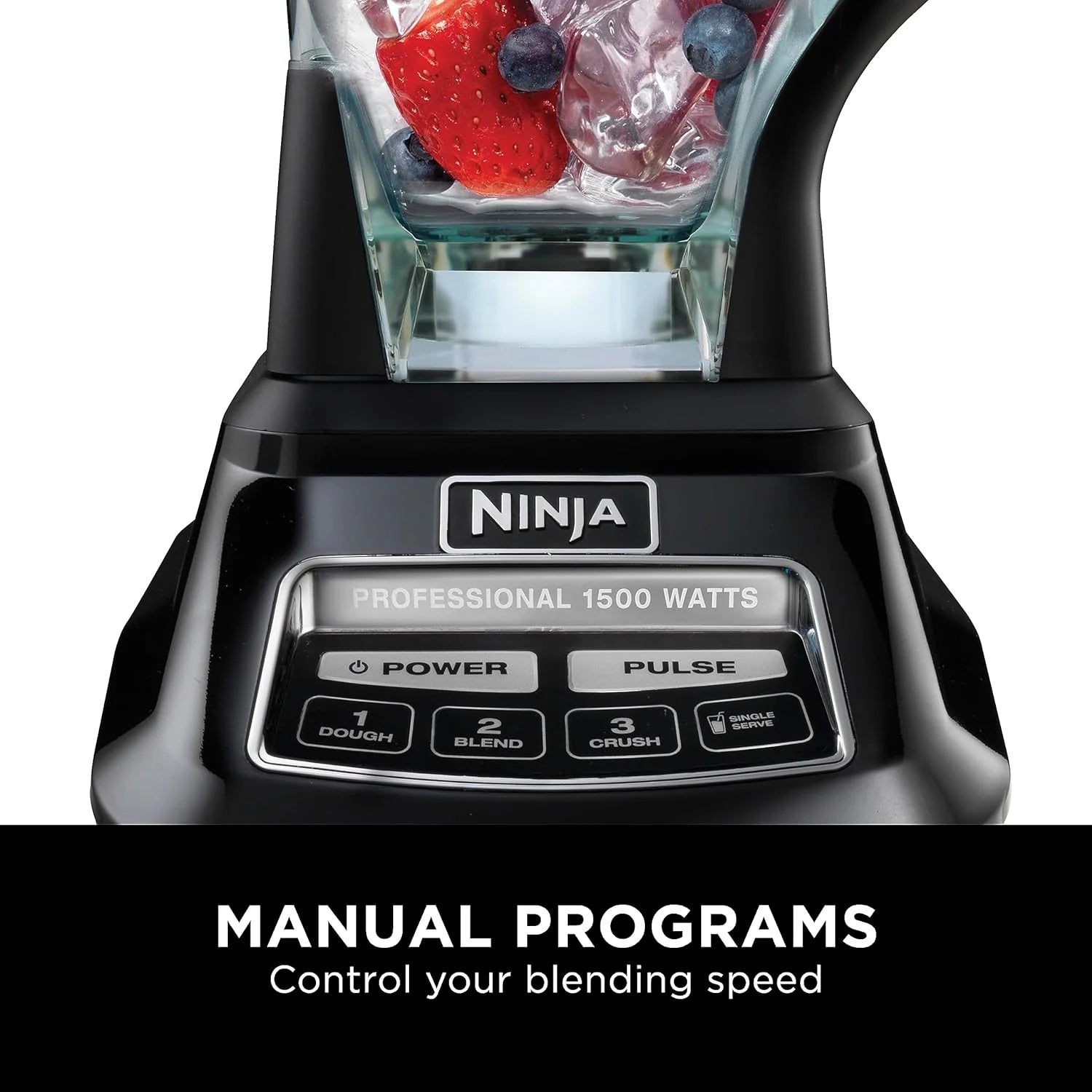 Mega Kitchen System, 1500W, 4 Functions for Smoothies, Processing, Dough, Drinks & More, with 72-oz.* Blender Pitcher, 64-oz. Processor Bowl, (2) 16-oz. To-Go Cups & (2) Lids, Black