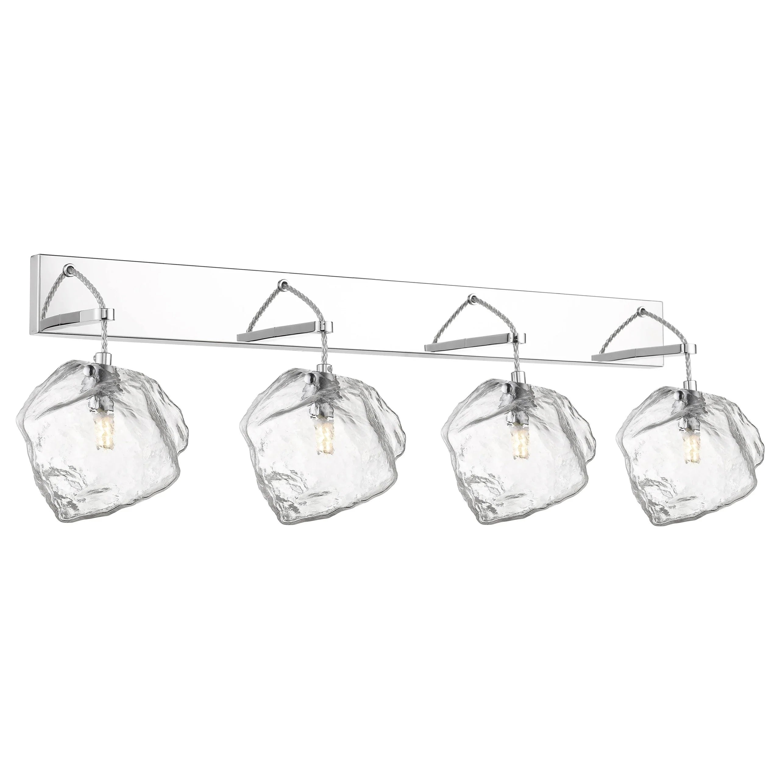 63131LED'sP-MSS/CLR 4 Light Wall / Vanity in Mirrored