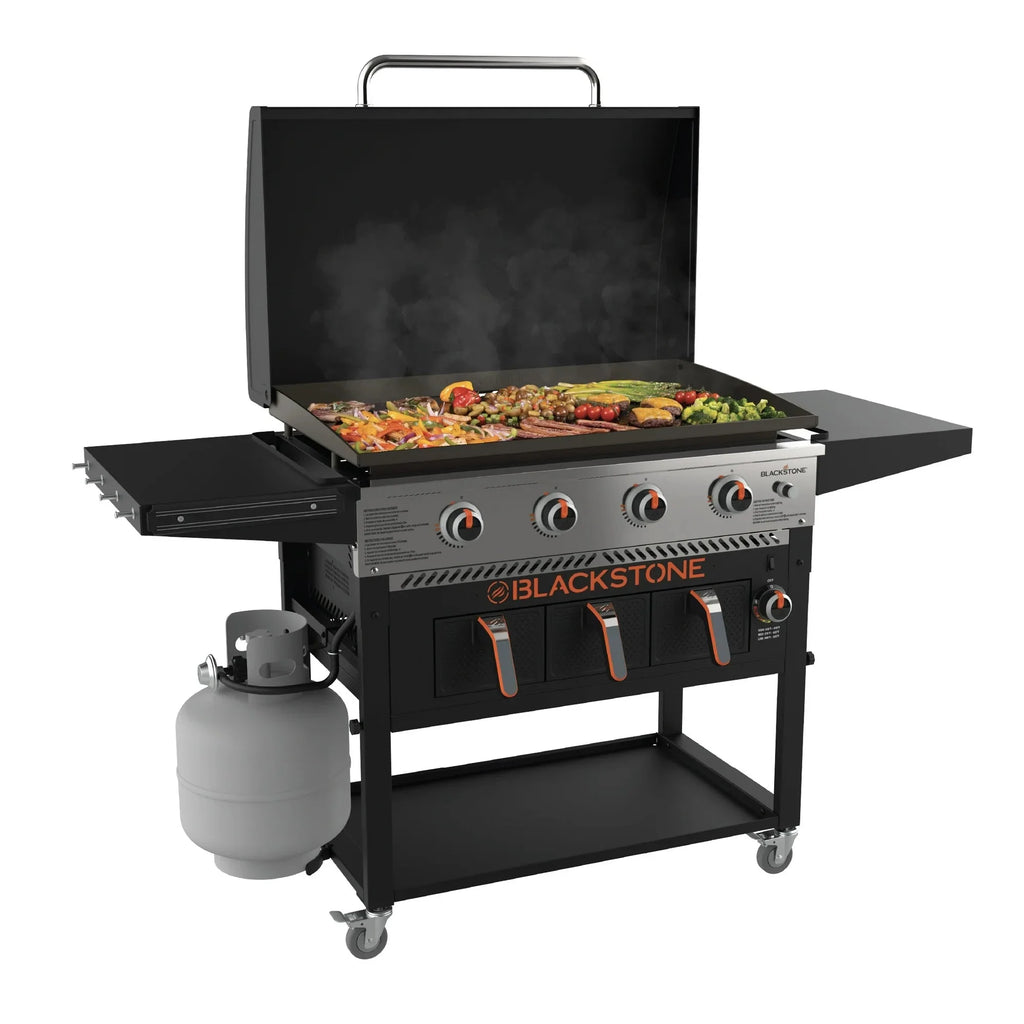 Blackstone 4-Burner 36 Propane Outdoor Griddle with Air Fryer and Hood