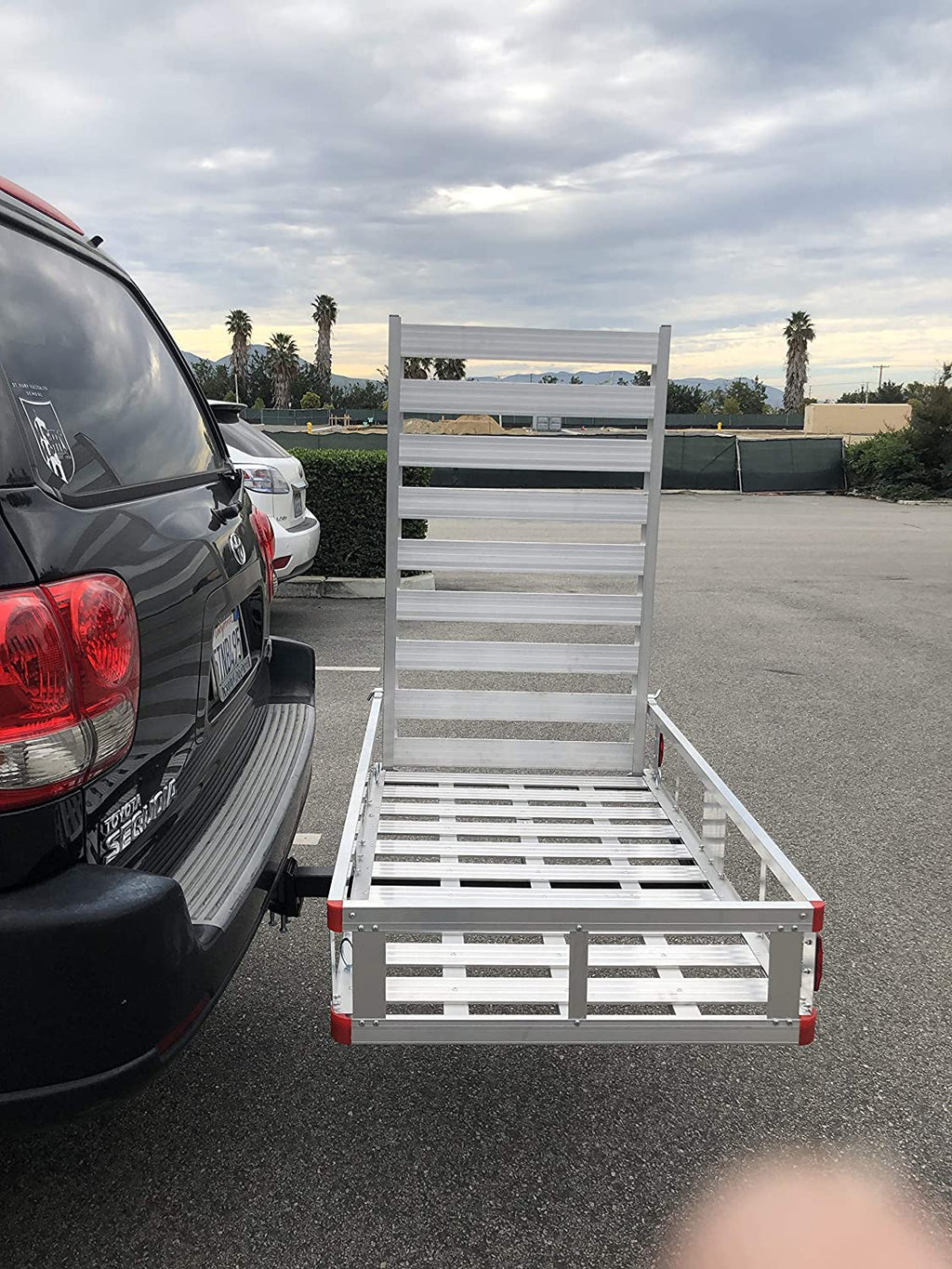 80779 Aluminum Hitch Mount Cargo Carrier with 47?测?? Long Ramp, 1 Pack