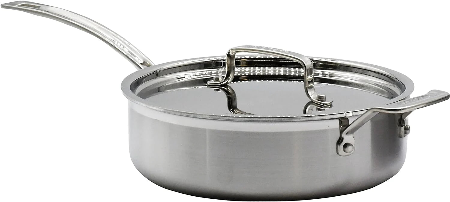 MultiClad Pro Stainless-Steel Cookware 13-Piece Cookware Set, Silver