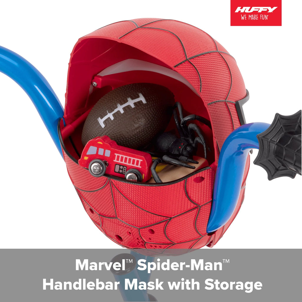 Huffy Marvel Spider-Man 12′′ Kids Bike with Training Wheels, Steel Frame, Ages 3-5