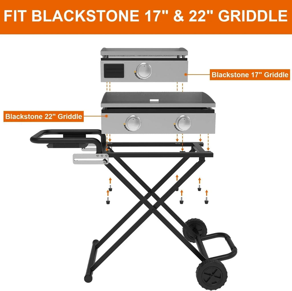 22/17 Grill - Heavy-Duty Foldable Cart