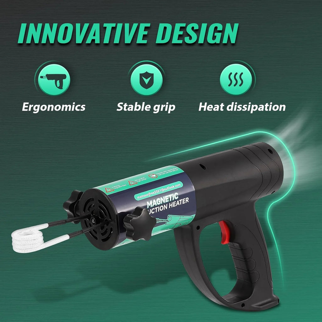 Induction Heater Bolt Removal Tool, 1500W, 8 Coils, 110V