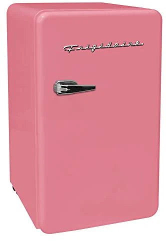 FRIGIDAIRE EFR372-BLACK 3.2 Cu Ft Black Retro Compact Rounded Corner Premium Mini Fridge