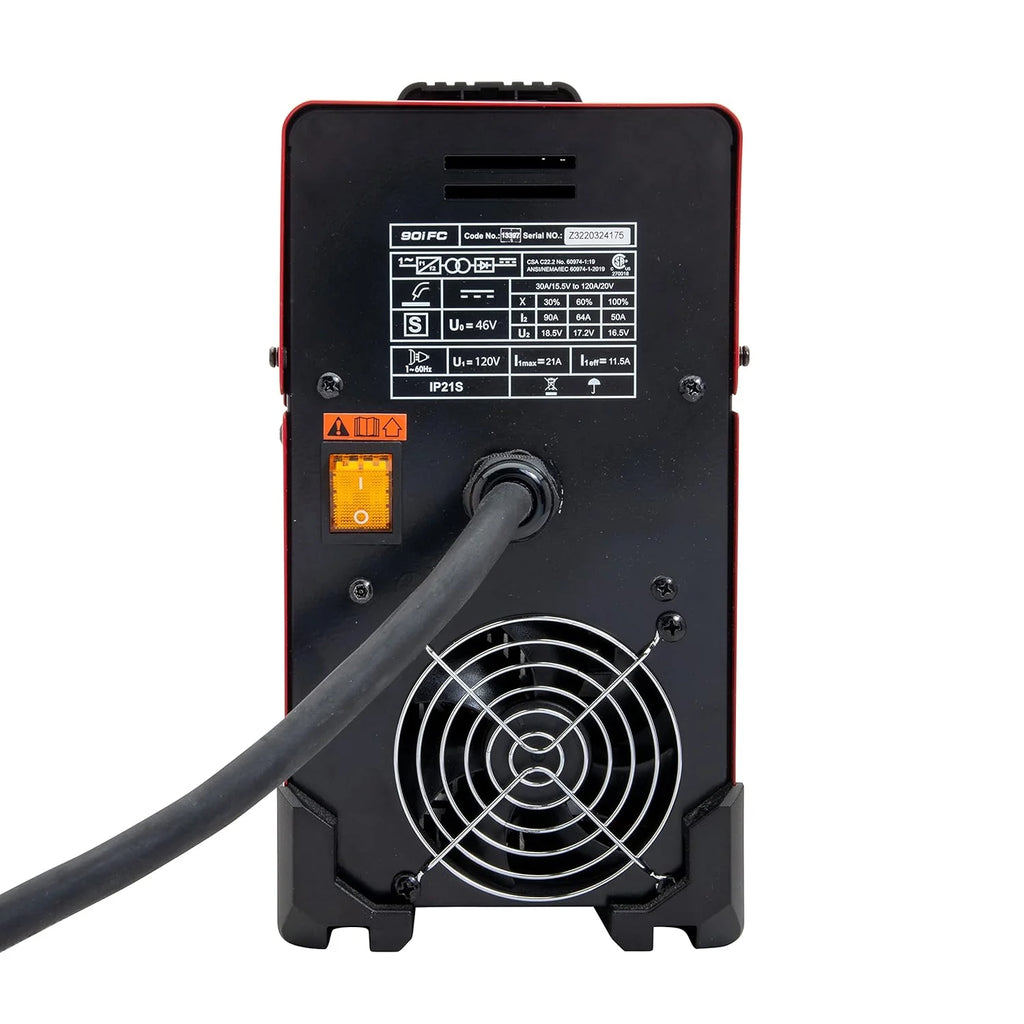 90i FC Flux Core Wire Feed Weld-PAK Welder, 120V Welding Machine, Portable w/Shoulder Strap, Protective Metal Case, Best for Small Jobs, K5255-1