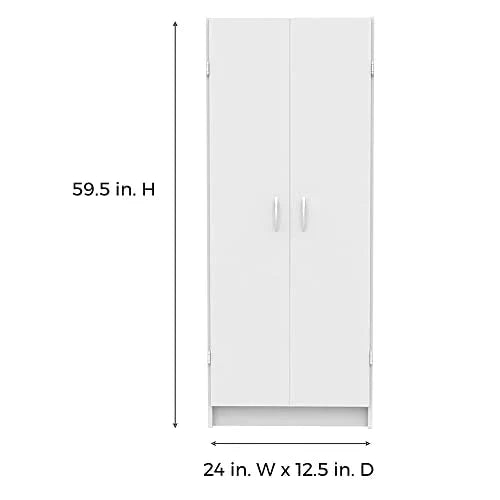 ClosetMaid Pantry Cabinet Cupboard with 2 Doors, Adjustable Shelves, for Kitchen, Laundry or Utility Room