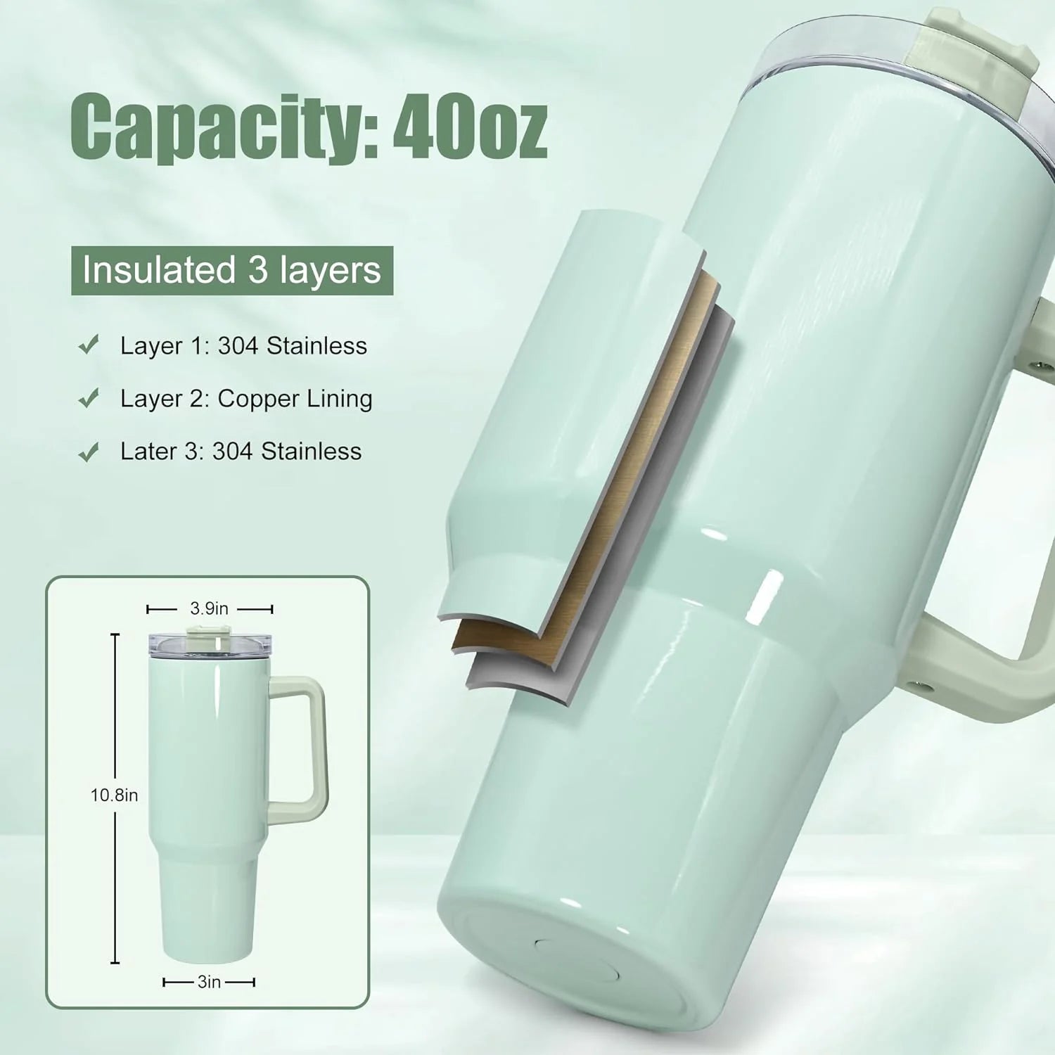 40 oz sublimation glass
