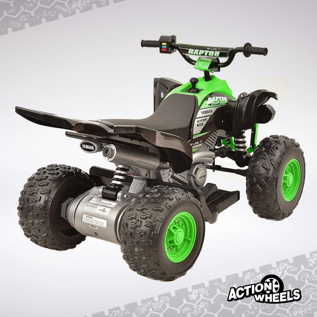 Yamaha 12V Raptor ATV Powered Ride-on for Boys & Girls, Ages 3+, up to 5 MPH