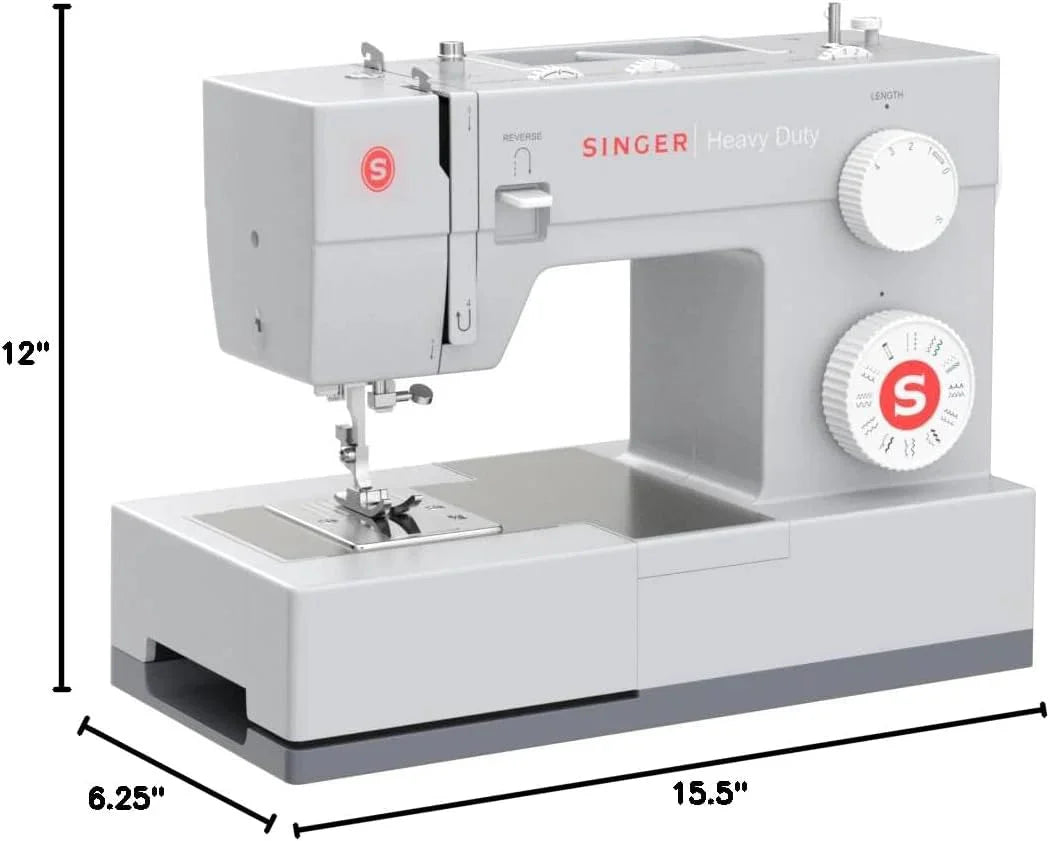 SINGER Heavy Duty 4423 High Speed Sewing Machine with Accessory Kit | Strong Motor With Enhanced Piercing Power, 97 Stitch Applications, Full Metal frame, 1-step Buttonhole & LED Light