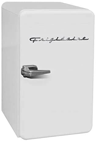 FRIGIDAIRE EFR372-BLACK 3.2 Cu Ft Black Retro Compact Rounded Corner Premium Mini Fridge
