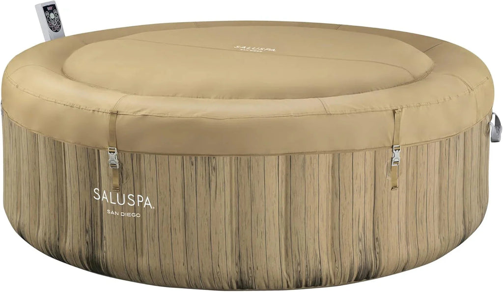 Inflatable Hot Tub Spa (71 x 26) | Portable Hot Tub with 2 Covers (1 Energy-Efficient Thermal Cover and 1 Standard Cover) | Fits Up to 2-4 Persons | Black