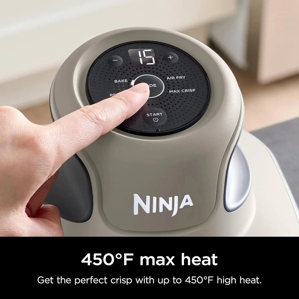 Ninja Crispi 4-in-1 Portable Glass Air Fryer Cooking System, 1500W, 4QT & 6-Cup TempWare Glass Containers with Storage Lids, Microwave, Freezer & Dishwasher Safe