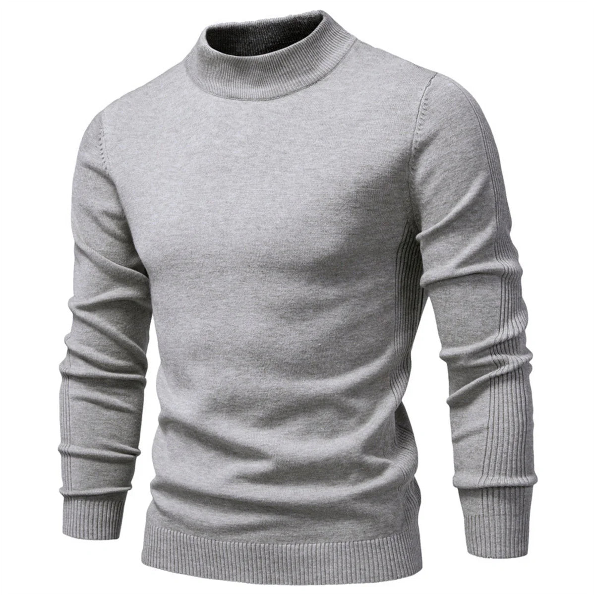 Men's Mockneck Pullover Sweater