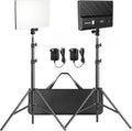 D50 LED Video Light Panel Lights 15.4, 2 Packs 45W 3000K-8000K Bi-Color Dimmable Photography Lighting, CRI 96+ Videography Lighting for Video Shooting/Gaming/Live Stream/Studio/Film
