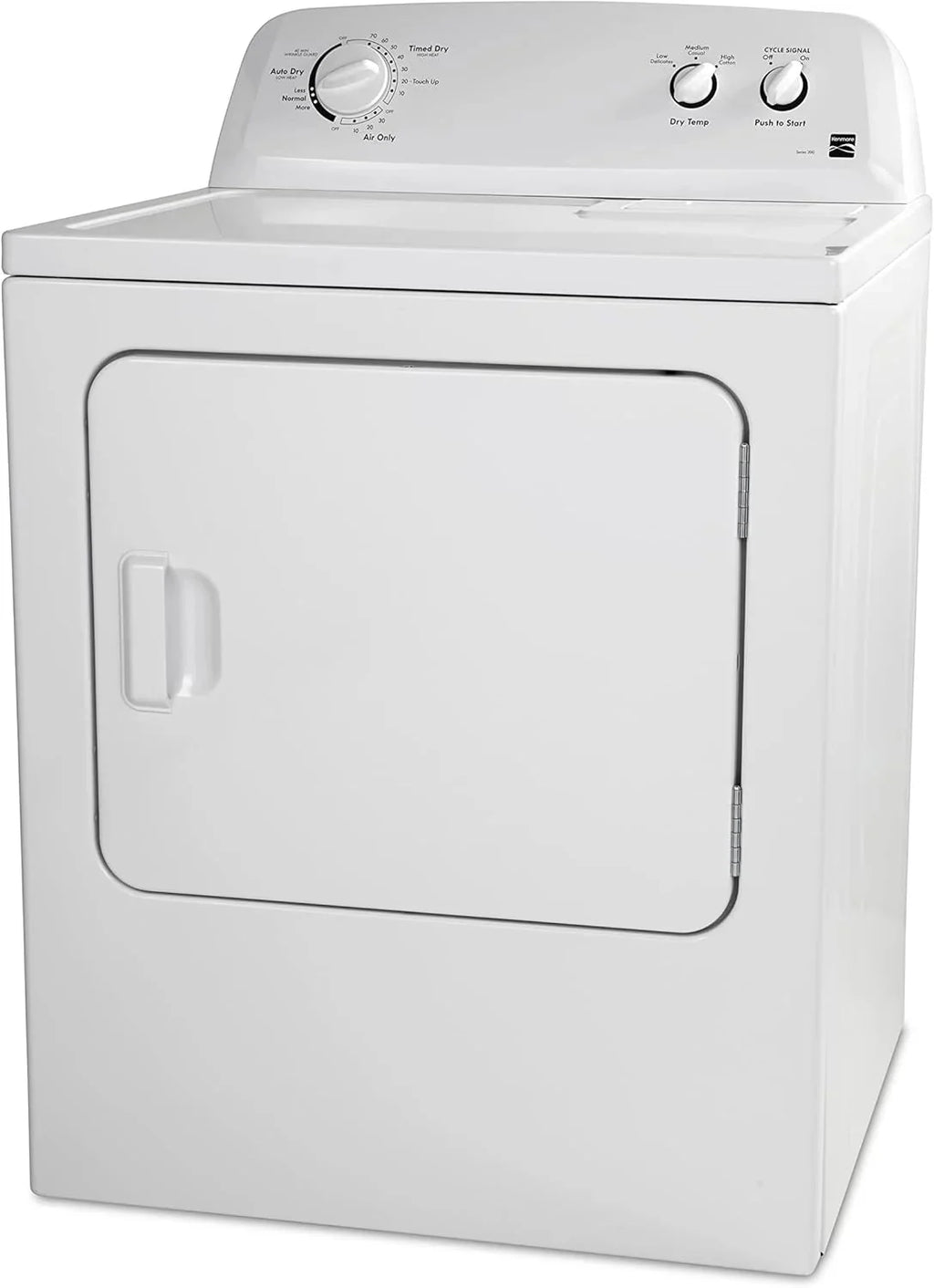 Kenmore 29′′ Front Load Electric Dryer with Wrinkle Guard and 7.0 Cubic Ft. Total Capacity, White