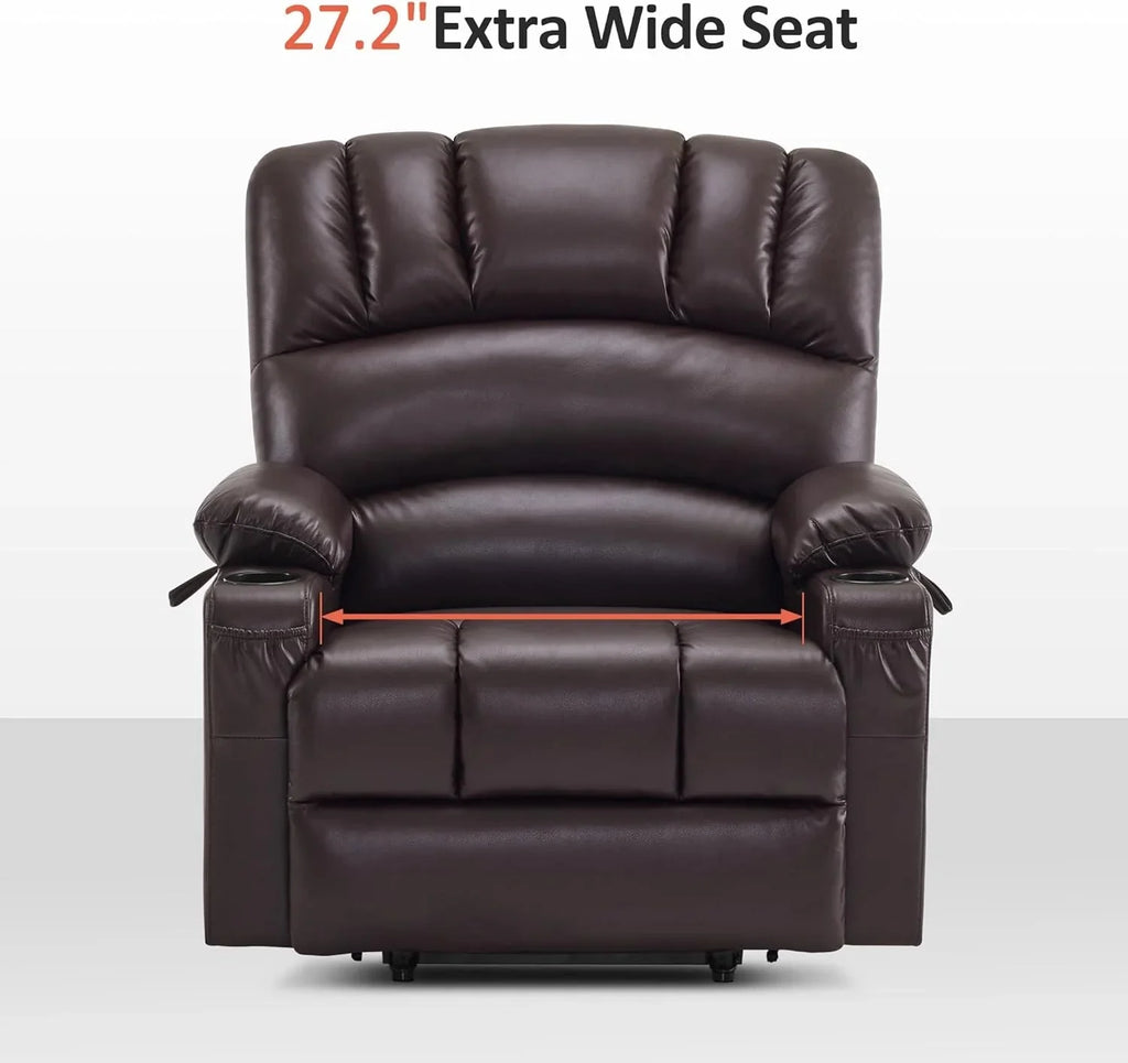 Heated Lift Recliner for Seniors with USB & Cup Holders